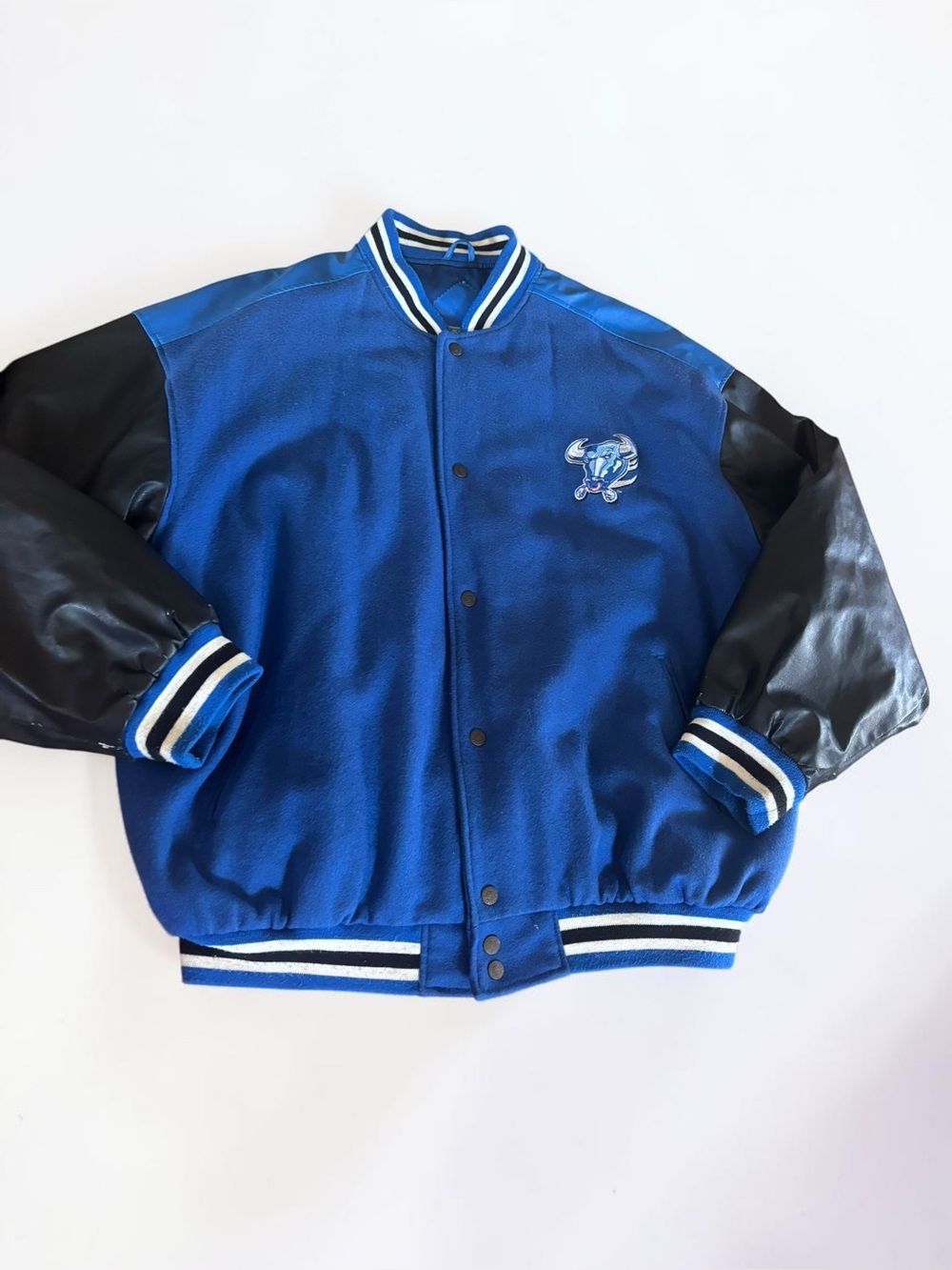 Vintage Steve & Barry's Buffalo Bulls Varsity Jacket XXL Y2K Embroidered